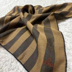 未使用級✨FENDI ストール　FF ズッカ　レオパード　ブルー　シルク ズッカ ストール ショール シルク ウール ブルー フェンディ – RECLO