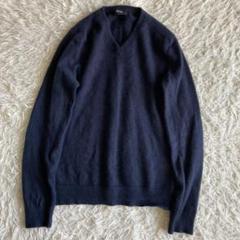 【カシミア１００％】THEORY　セオリー　ネイビーカシミアセーター　XSのサムネイル