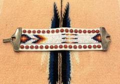 アメリカンジュエリー　ハンドメイド ビーズ刺繍 ブレスレット