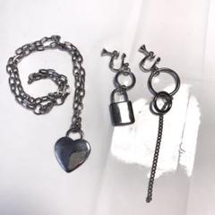ピープス ネックレス イヤリング セット アクセサリー