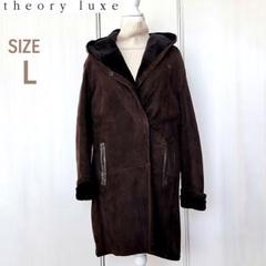 美品 theory セオリー ムートン ロングコート 山羊革 レザー ボア 黒 2025年最新】セオリー ムートン コートの人気アイテム - メルカリ