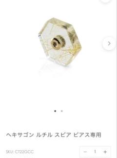 ヒロタカ hirotaka ヘキサゴン ルチル スピア ピアス専用 29700