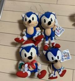 ソニック ザ ヘッジホッグ ぬいぐるみ 1991 1992 SEGA レトロ 1991年SEGA ソニック・ザ・ヘッジホッグ ぬいぐるみ 4個セット