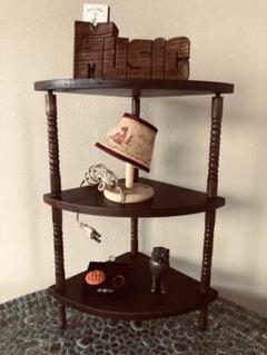 Wooden Corner shelf ヴィンテージ
