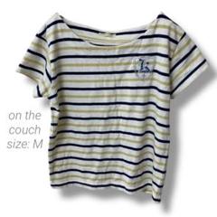 【オンザカウチ】on the couch マルチボーダーTシャツ 半袖トップス