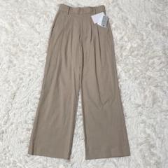 【未使用品】Ameri VINTAGE パンツ 麻 M ベージュ