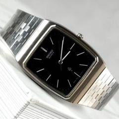 SEIKO セイコー レクタンギュラー メンズ 腕時計 クォーツ シルバー