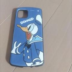 ドナルドダック スマホケース 青