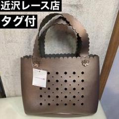 CHIKAZAWA&YU 合革 レザー ハンドバッグ フラワー タグ付き