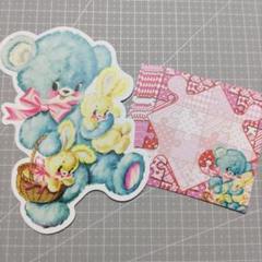 レトロアニマル♡ダイカットポストカード＆バラメモ7枚 整理出品