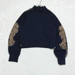 22AW 美品　LOKITHO ロキト　デザインコード刺繍スウェット　日本製 LOKITHO CORD EMB. TOP | KOKO