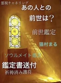 あの人との前世は?ソウルメイト&オーラ鑑定 覚醒透視タロット占い 師 猫村まる