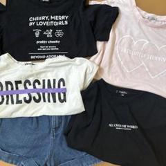 女の子150まとめ売り　Tシャツ　ショートパンツ