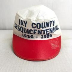 【アメリカ買付品】キャップ　JAY COUNTY サイクルキャップ　ペーパー　白