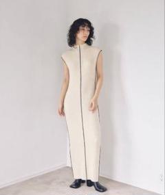 トゥデイフル　スティッチニットドレス　38サイズ