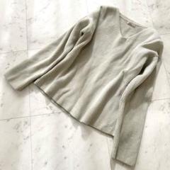 【AURALEE】SUPER FINE WOOL オーラリー リブ Vネック