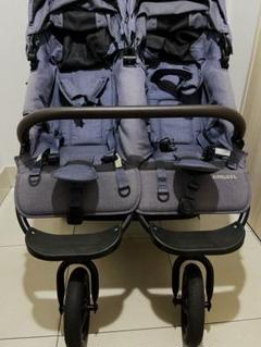 エアバギー　ブルー　双子用ベビーカー