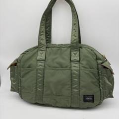 ✨PORTER タンカー✨ ミニボストン 緑　Green セージグリーン PORTER ポーター タンカー ミニボストンバッグ カーキセージ
