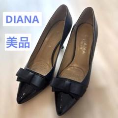 【未使用】DIANA /ダイアナ　ウェルフィット　ローファー　ブラック　22EE カジュアルローファー （黒カーフ） DIANA F by WELLFIT -靴
