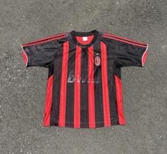 00s old adidas ACミラン ゲームシャツ サッカー Tシャツ - メルカリ