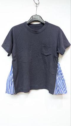 サカイ - sacai | Side Zip Cotton T-Shirt-Black-1の通販