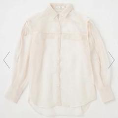 【新品未使用】MOUSSY TIED SLEEVE SEE-THROUGHシャツ