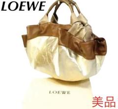 ✨ LOEWE✨ロエベ ナッパアイレ 美品 ゴールド 羊革