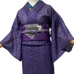 ¨̮⃝ レア柄 パンジー レース着物 kimono