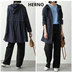 【人気ショップが最安値挑戦！】 HERNO☆ヘルノトナイロンフーデットコート撥水ライトアウター ジャケット・アウター