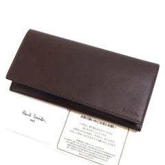 新品 ポールスミス 長財布 レザー ウォレット 牛革 定価35200円 ブラウン