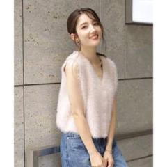 アプワイザーリッシェ 23AW 前後2WAYフェザーニットプルオーバー