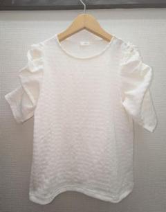COLZA　カットジャガード シャーリング プルオーバー