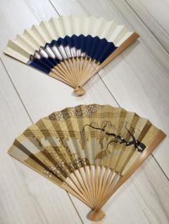 特大サイズ 金色の和風扇子セット 寿の文字入り2個セット 和風 扇子 セット(金色・紺色) 二本セット - メルカリ