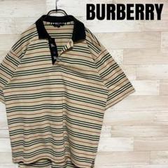 ✨BURBERRY GOLF バーバリー 半袖 シンプル ボーダー ポロシャツ✨