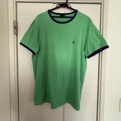 90s Polo Ralph Lauren リンガーTシャツ　グリーン×ネイビーのサムネイル