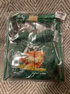 【新品未使用】ドムドムハンバーガー クリアバッグ＆巾着セット グリーン★
