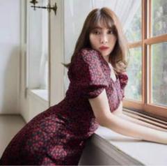 GWお値段✨試着のみ美品【Her lip to】チェリーワンピ S★タグ付き GWお値段✨試着のみ美品【Her lip to】チェリーワンピ S☆タグ付き