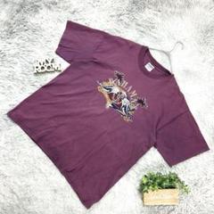 GILDAN製 バハマスプリントTシャツ XL 紫