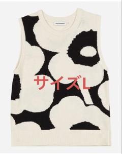 マリメッコ marimekko Unikko ニットベスト サイズL - メルカリ