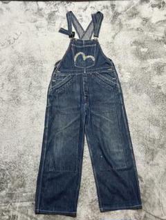 EVISU エヴィス ヒッコリー デニム オーバーオール W30 EVISU エヴィス 裏ヒッコリー デニム オーバーオール W30 エヴィスヤ