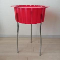 廃盤品　サイドテーブル　HATTEN イケア　収納付きテーブル　スペースエイジ IKEA HATTEN 廃盤品クリア サイドテーブル イームズスペースエイジ
