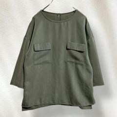 ロペピクニック 七分袖 ブラウス カーキ 大人 きれいめ 38 M 【1760】