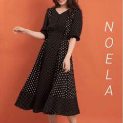 Noela ノエラ 楊柳シフォン 10th サマーロングワンピース ドット S Noela ノエラ 楊柳シフォン 10th サマーロングワンピース ドット