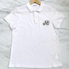 【美品希少】モンクレール ポロシャツ マグリア ワッペン デカロゴ 鹿子 極美品 20SS⭐️モンクレール ポロシャツ マグリアワッペン 襟裏