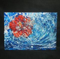 【Popon】油絵 絵画「魚たちの海中公園」 油彩画 原画 P20 新品登場 POPON様専用】「魚たちの海中公園」 海の中 絵画 油絵