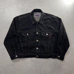 90s Wrangler 先染ブラック デニムジャケット ラングラー XXL 90年代 Wrangler HERO ラングラー ブラックデニムジャケット