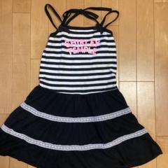 シャーリーテンプル ノースリーブ ワンピース130cm ボーダー 美品