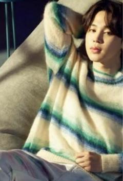 ISABEL MARANT ジミン 着用 BTS ボーダー ニット グリーン