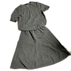 激レアヴィンテージ セオリー グレー 灰色 半袖ニット ロングワンピース S