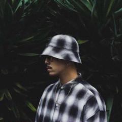 帽子 Cootie Productions OmbreCheck ball hat L R/C Ombre Check Ball Hat【BLACK】｜COOTIE PRODUCTIONS